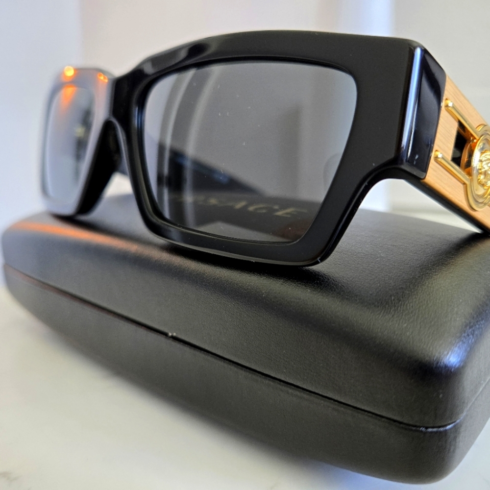 Versace Sunglasses Black and Gold